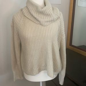 Cream turtle neck sweater